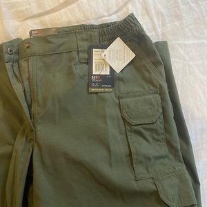 5.11 Taclite Pro Tactical 7 Pocket Cargo Pant Rip and Water Resistant Green NWT